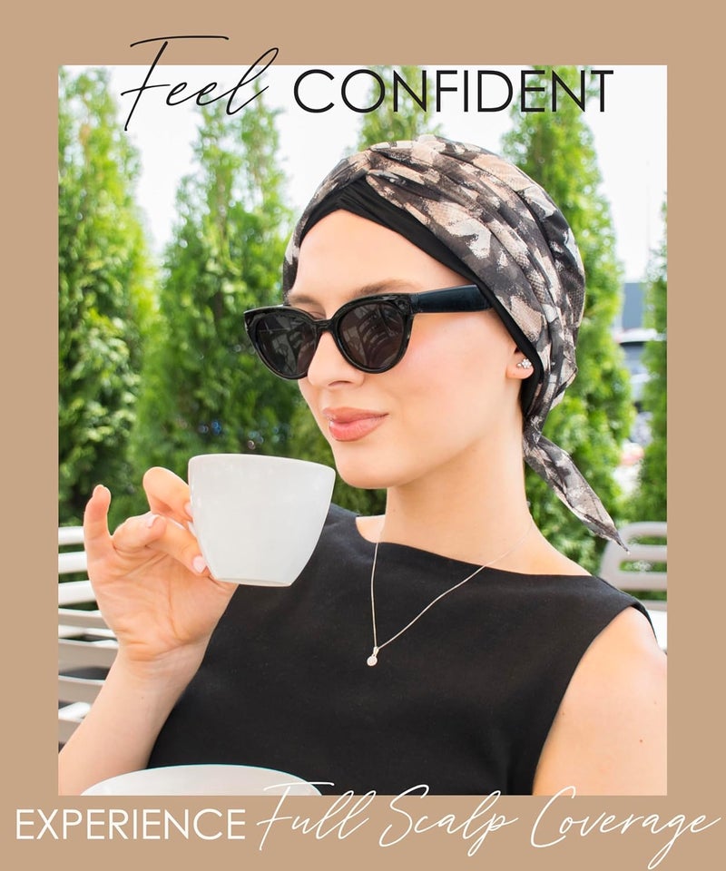 CAPLORD Head Scarf for Women Skull Cap Chemo Patients Headwear Cancer Hair Loss Scarf Headwrap Cover Hat Turban Covering Wrap - Image 2